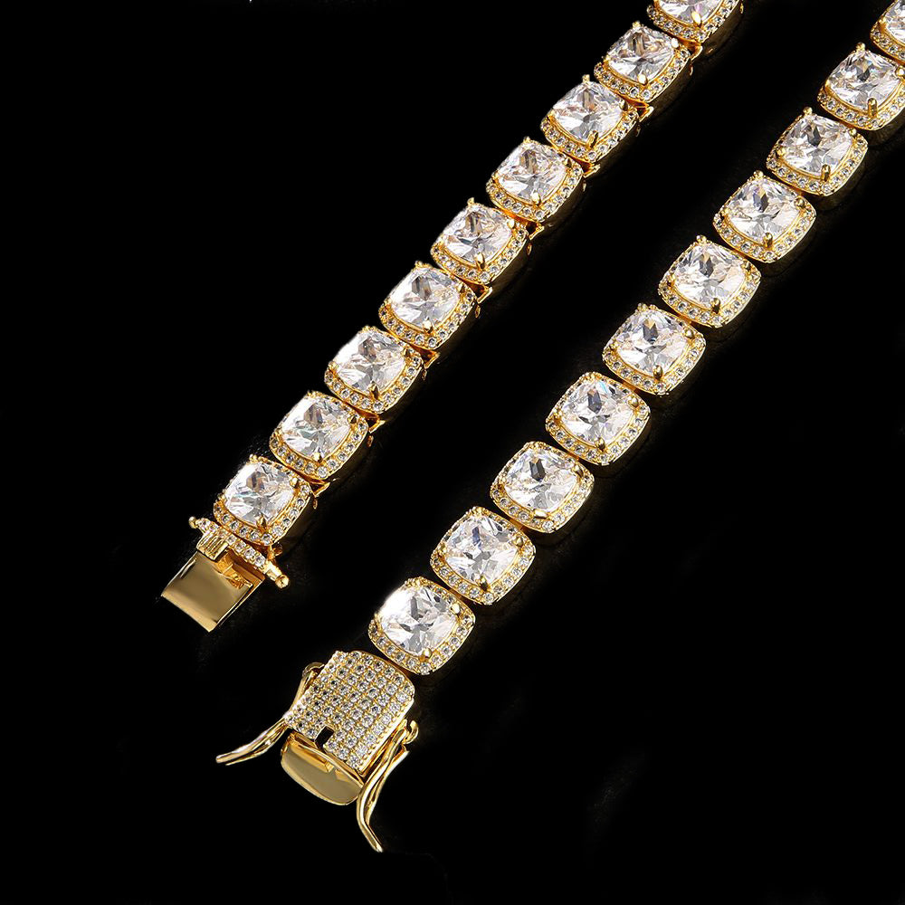 Diamond Clustered Tennis Chain