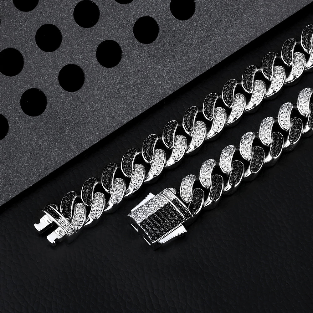 Two Tone Cuban Bracelet