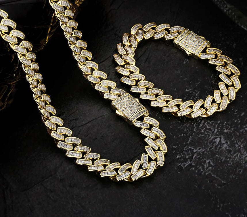 Royal Baguette Cuban Bracelet
