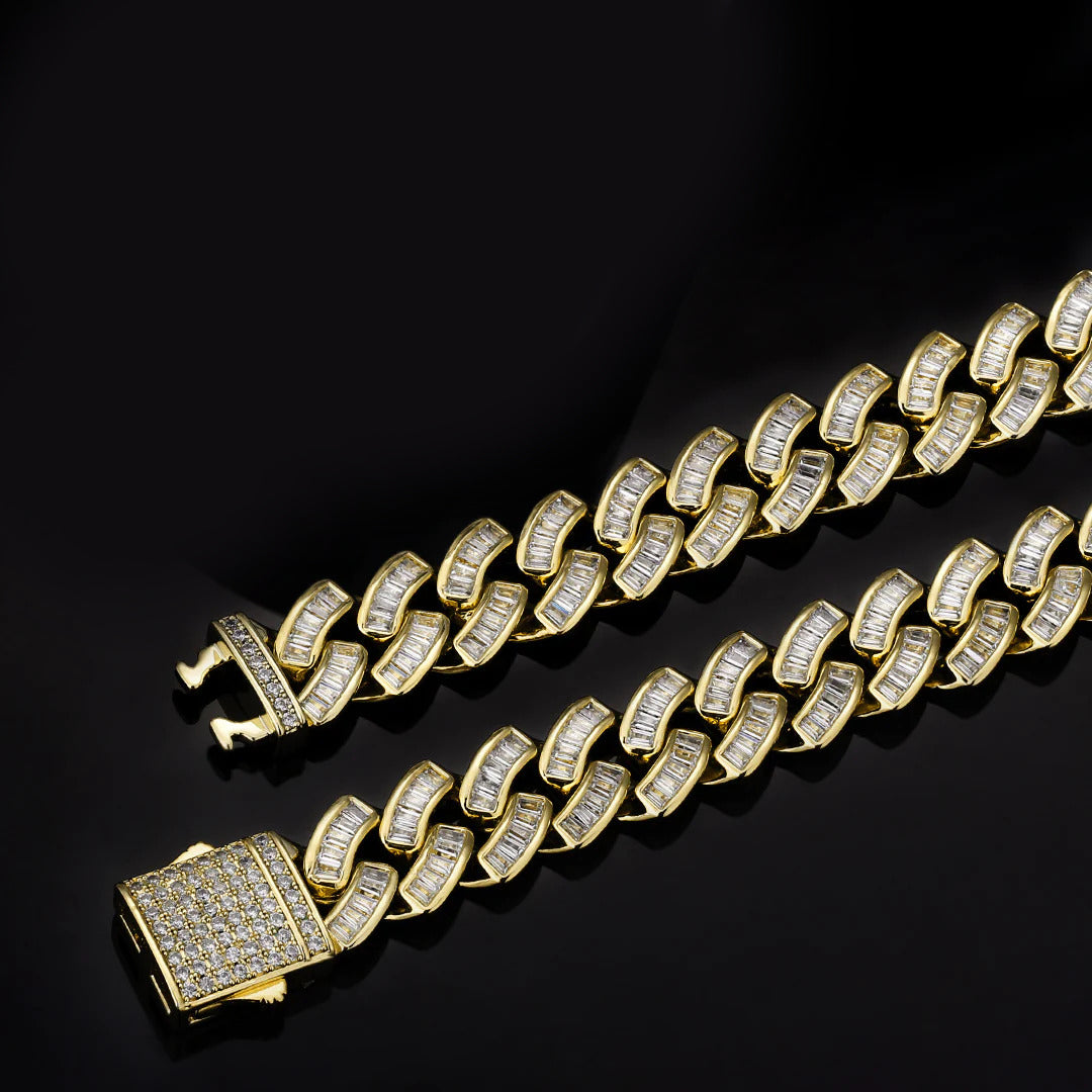 Royal Baguette Cuban Bracelet