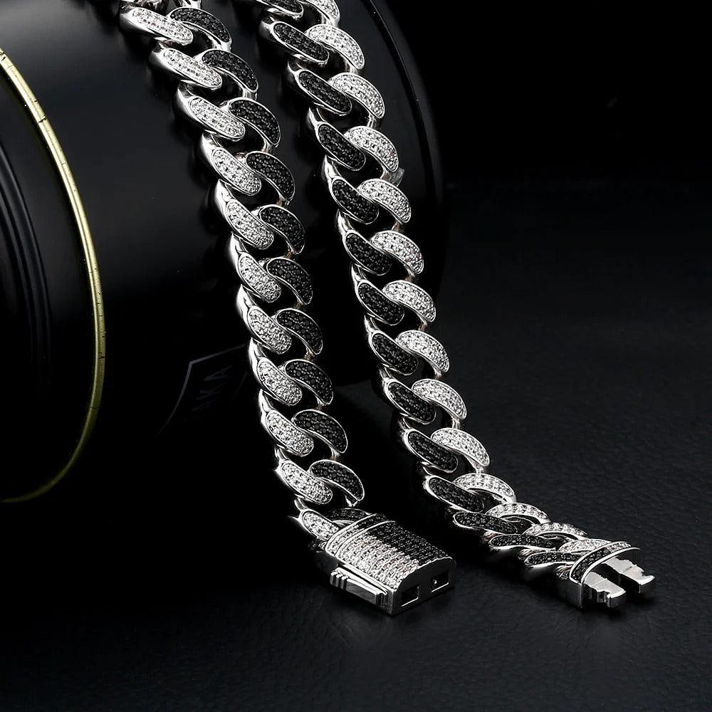 Two Tone Cuban Bracelet