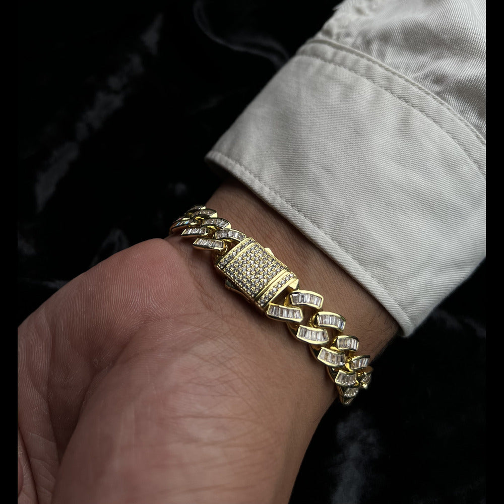 Royal Baguette Cuban Bracelet
