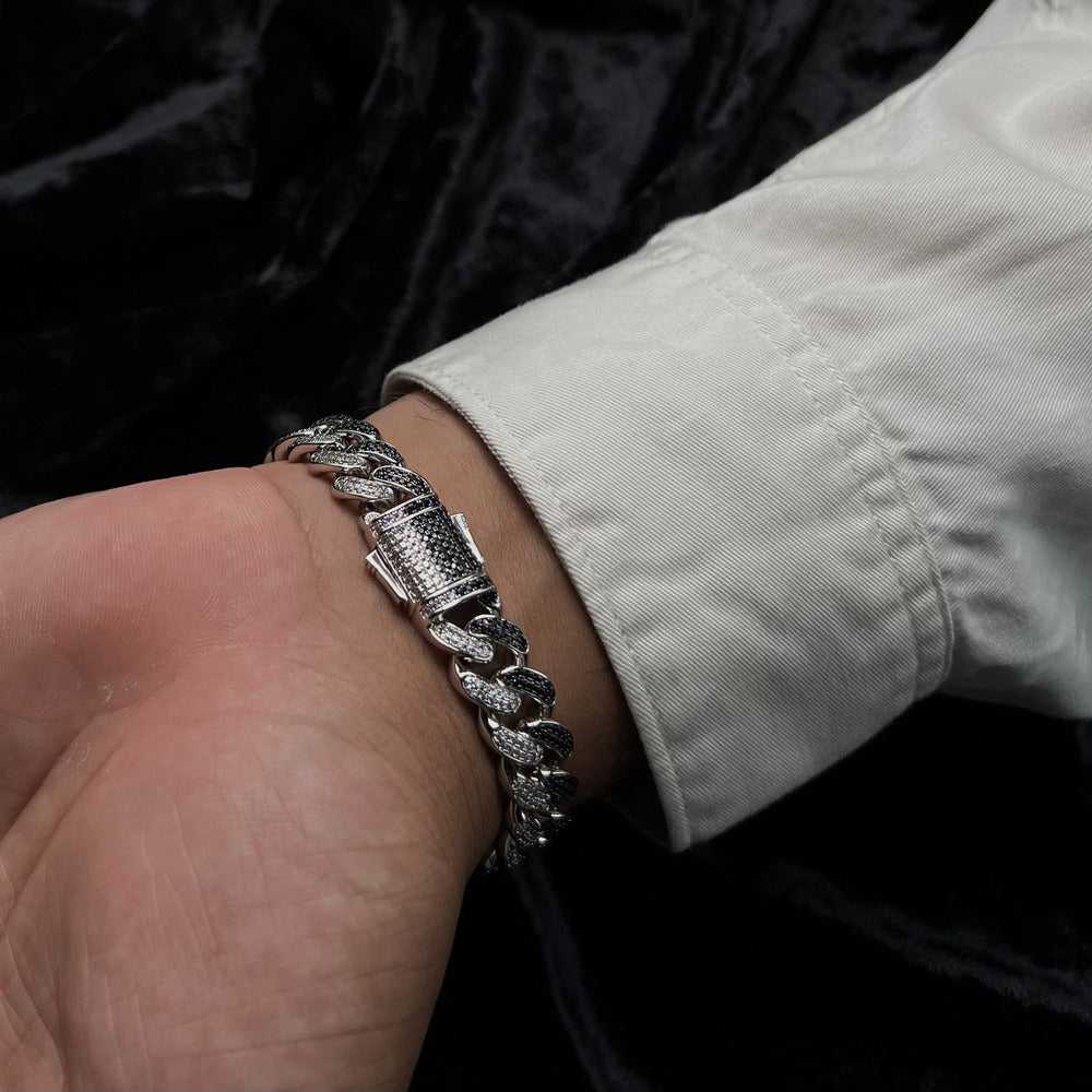 Two Tone Cuban Bracelet