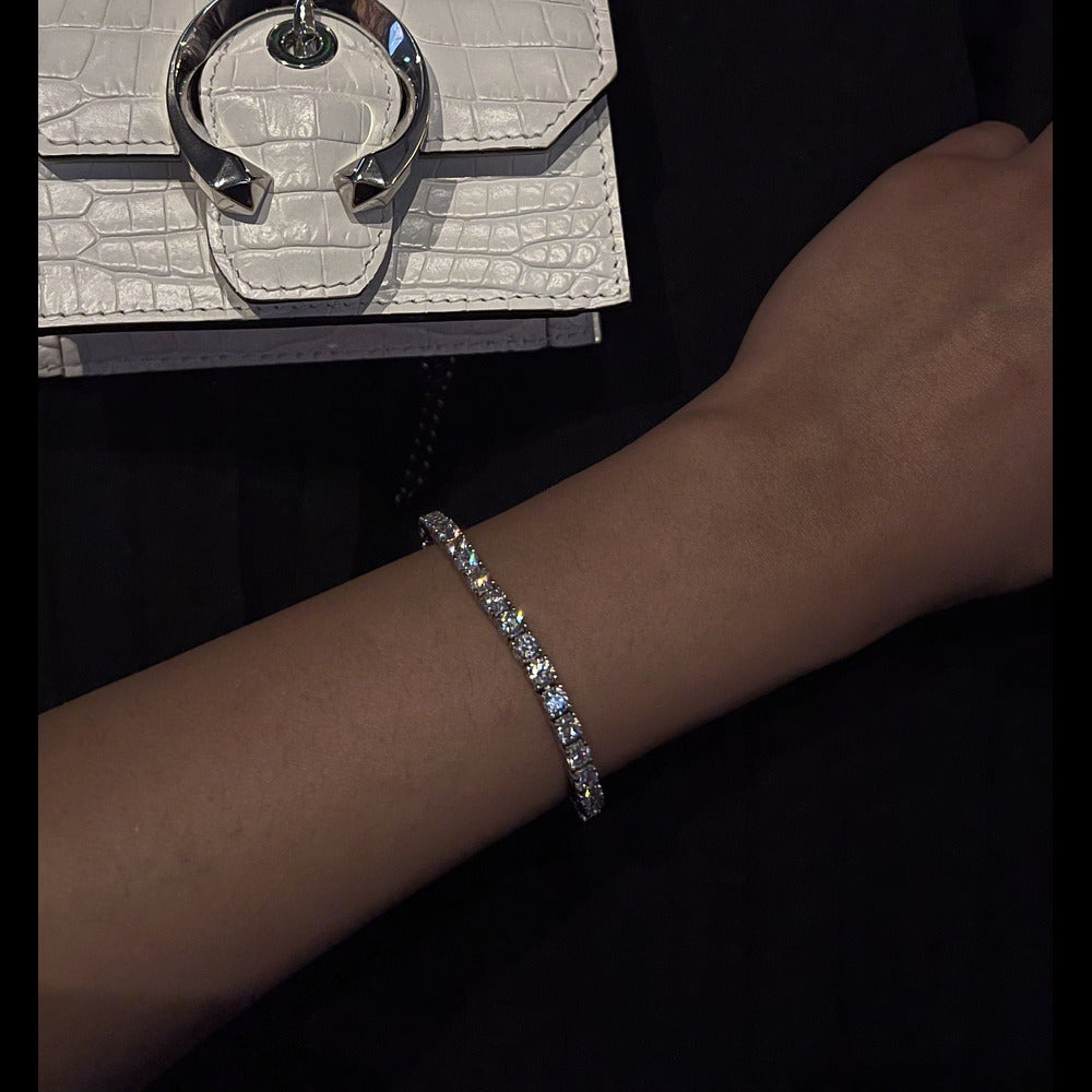 Round Cut Tennis Bracelet For Women