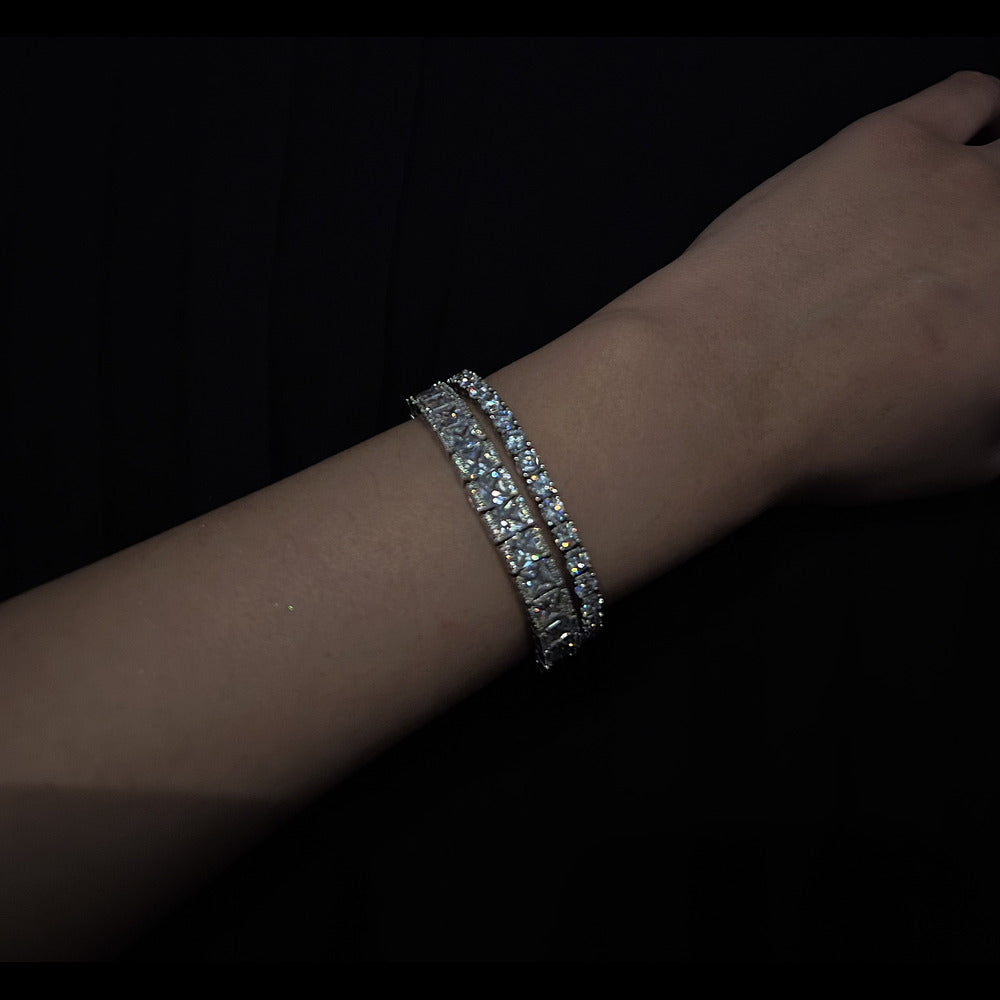 Princess Cut Tennis Bracelet For Women