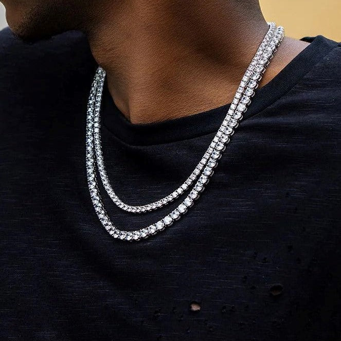 3mm Round Cut Tennis Chain