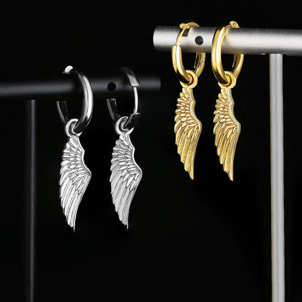 Saiba Wing Gold Hoops