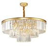 Medium Round Emerald Cut 4 Tier Crystal Chandelier