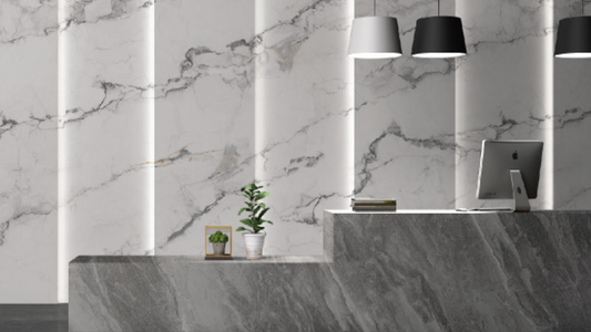 UHD Wall Panels - White Stone Series