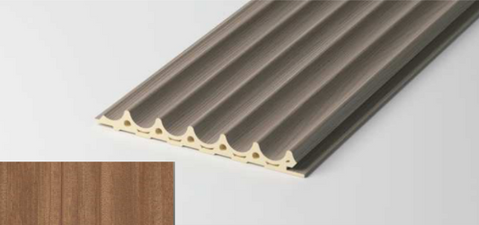 Hollow Inverted Fluted Wall Panel - Wood Edition