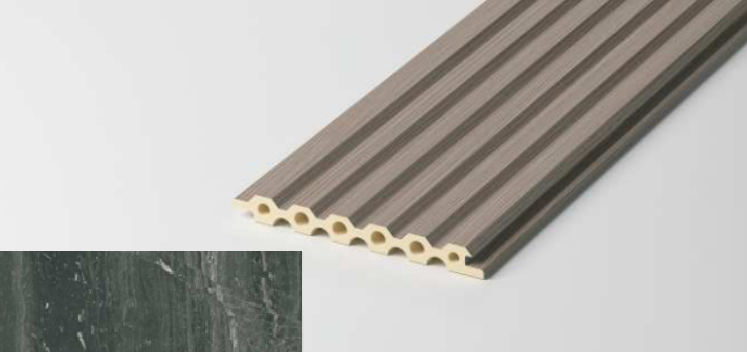 Hollow Hex Fluted Wall Panel - Stone Edition