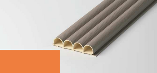 Hollow Round Fluted Wall Panel - Solid Colour Edition