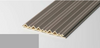 Hollow Triangular Grille Fluted Wall Panel - Solid Colour Edition