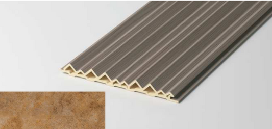 Hollow Triangular Grille Fluted Wall Panel - Stone Edition